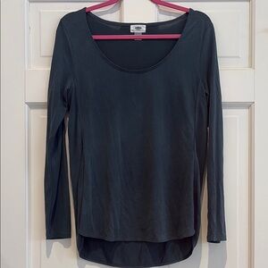 Women's Long Sleeve Top in Dark Gray